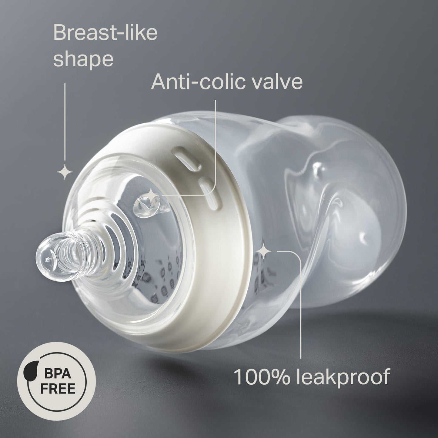 Tommee Tippee Natural Start lutipudelid Fiesta 0m+ 6 tk 260 ml, aeglase vooluga