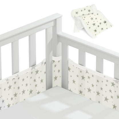 Vicloon hingav voodipehmendus beebivoodile, 2-osaline komplekt, Star