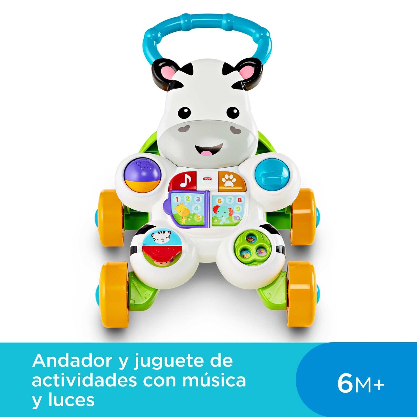 Fisher-Price Learn with Me Zebra käimistugi, muusikaline tegevusmänguasi, alates 6 kuust