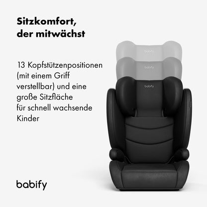 Babify FlexiFit Basic i-Size turvatool 15–36 kg, ISOFIX, must
