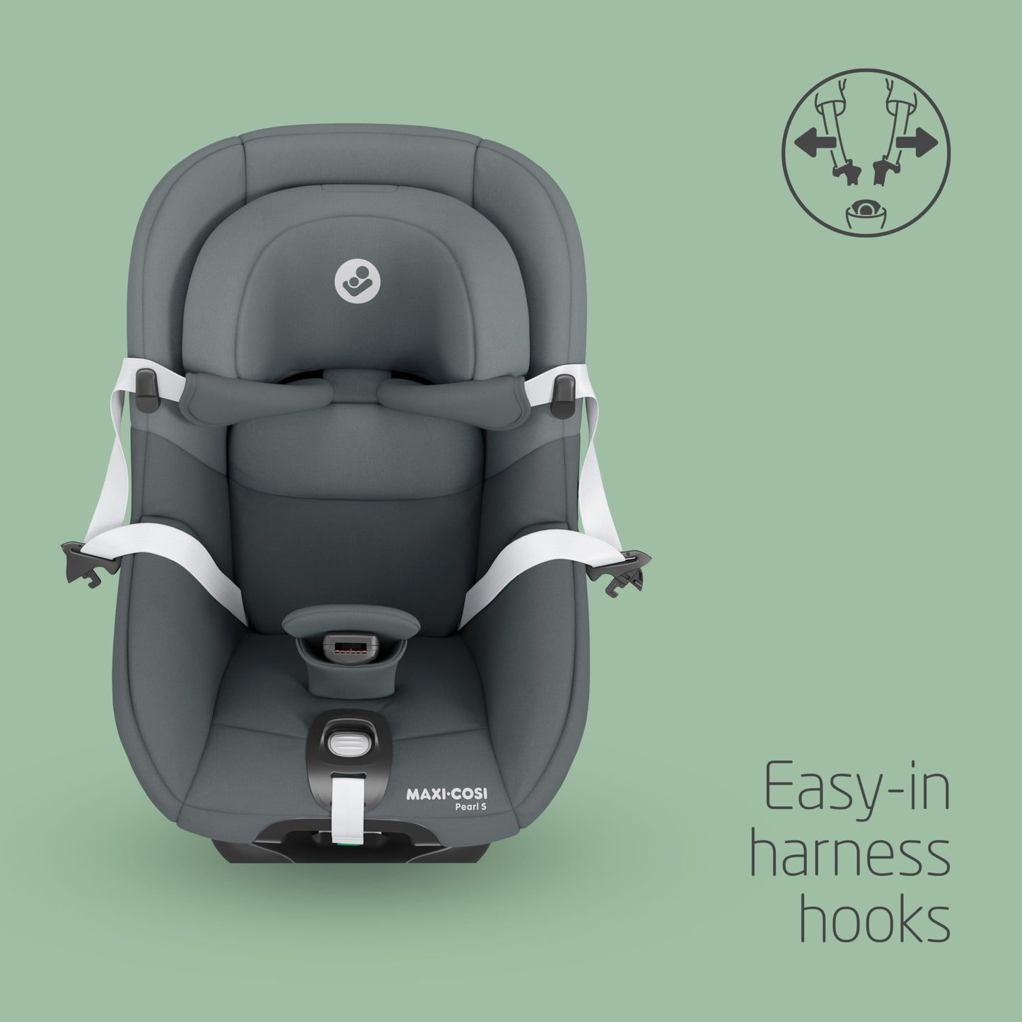 Maxi-Cosi Pearl S i-Size turvatool 61–105 cm, 3 kuud – 4 aastat, Tonal Graphite