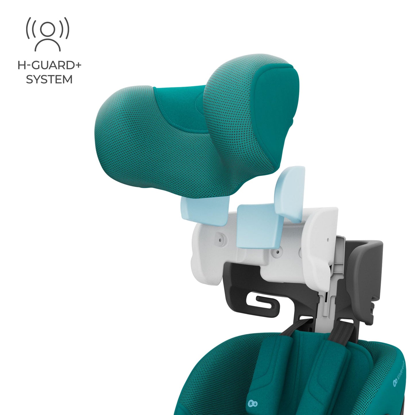 Kinderkraft I-Grow 2 PRO turvatool 40–150 cm, 360° pöörlev, Isofix, roheline