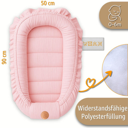 Totsy Baby musliinist beebipesa 90 × 50 cm, Powder Pink