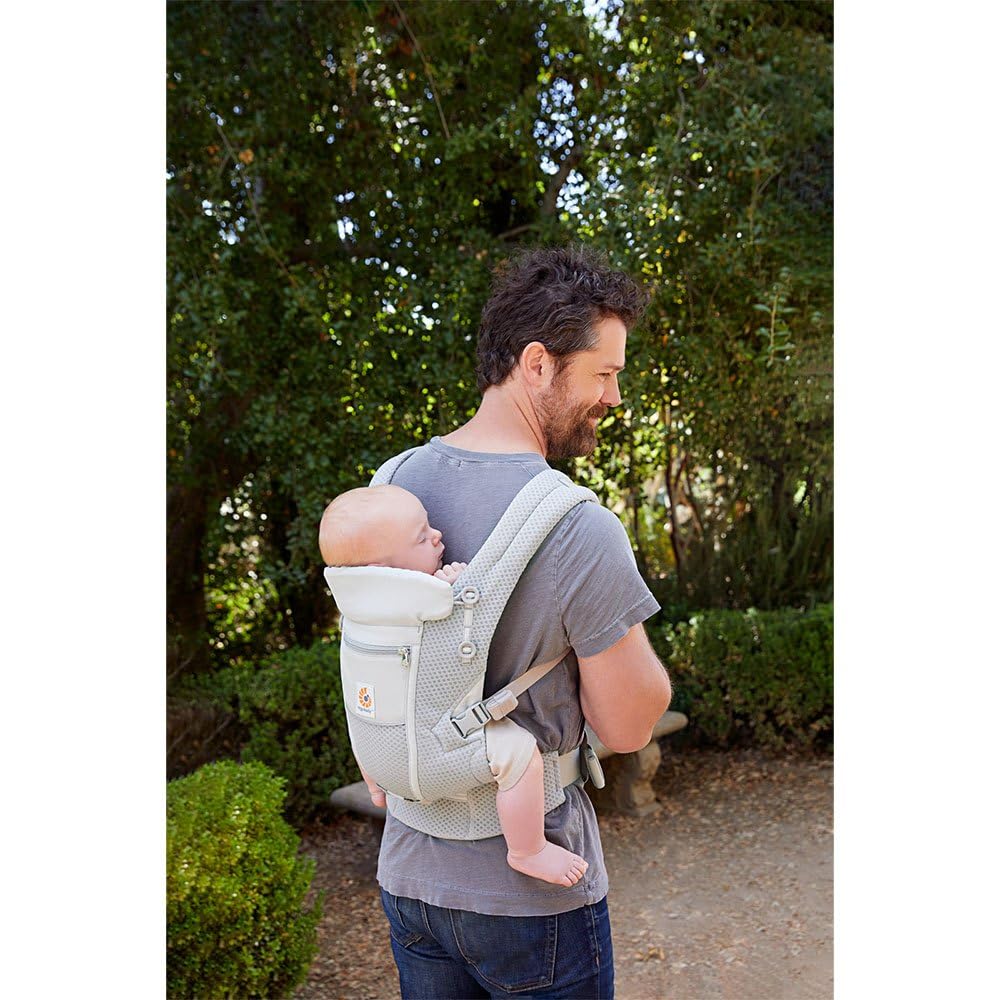 Ergobaby Adapt beebikandekott, SoftFlex Mesh, 3 kandeasendit, Pearl Grey