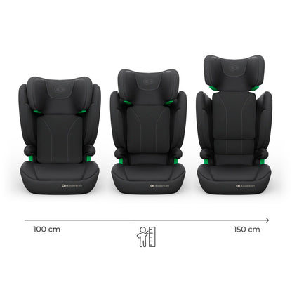 Kinderkraft JUNIOR FIX 2 PRO turvatool 100–150 cm, ISOFIX, must