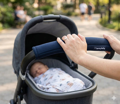 HOMYBABY universaali vaunujen kahvan suoja, musta, pestävä
