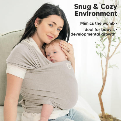 KeaBabies beebikandelina Original – ergonoomiline, stone gray (vastsündinust väikelapseni)