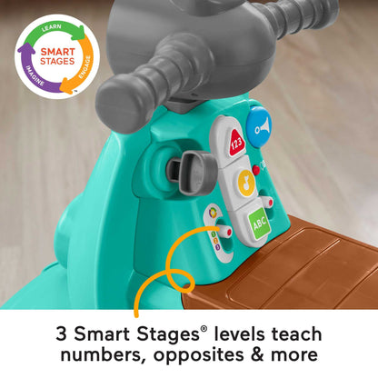 Fisher-Price Laugh & Learn nutikas õppesõiduk tõukeratas 12 k – 3 a (hispaaniakeelne versioon)