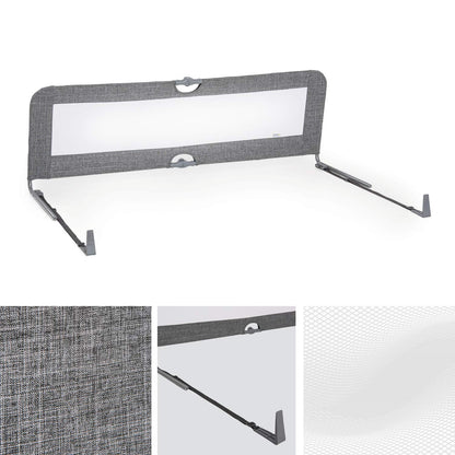 hauck Sleep N Safe Plus XL voodipiire, hall, 150 x 50 x 44 cm, 18 kuud kuni 5 aastat