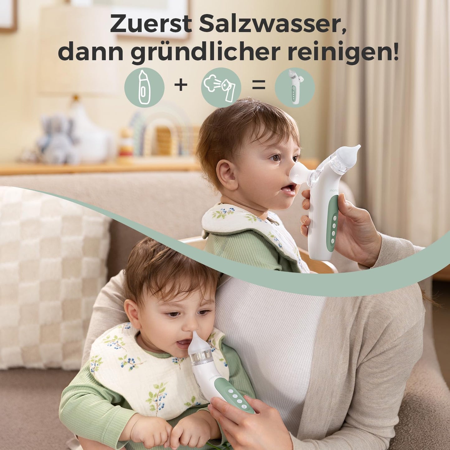 Momcozy BN007 elektriline ninaspiraator 2-ühes, valge