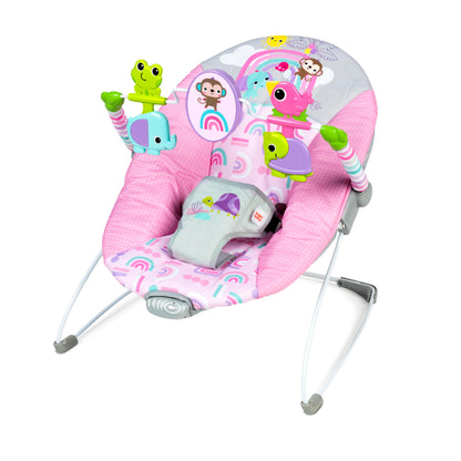 Bright Starts Pink Paradise lamamistool vibratsiooniga, 0–6 kuud