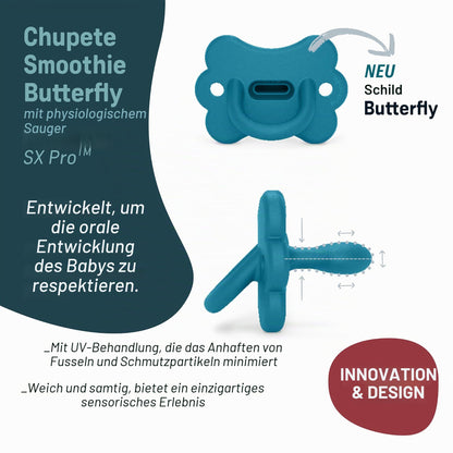 SUAVINEX silikoonlutt Butterfly Ballad Blue (0–6 kuud)