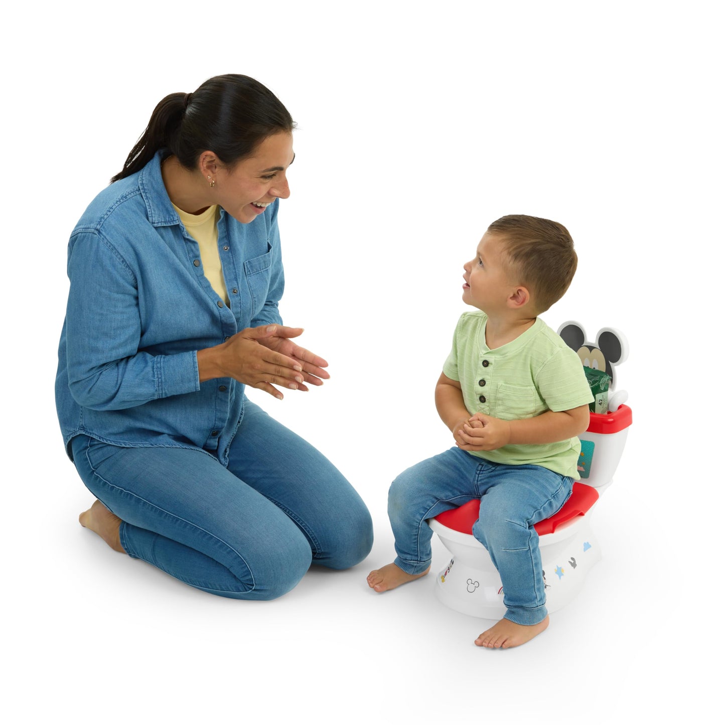 Bright Starts Disney Baby Micky Maus My Size pott 2-in-1, punane, 18+ kuud