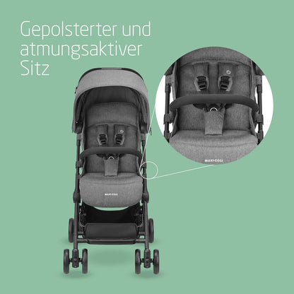 Maxi-Cosi Lara2 ultrakerge kokkupandav jalutuskäru, hall