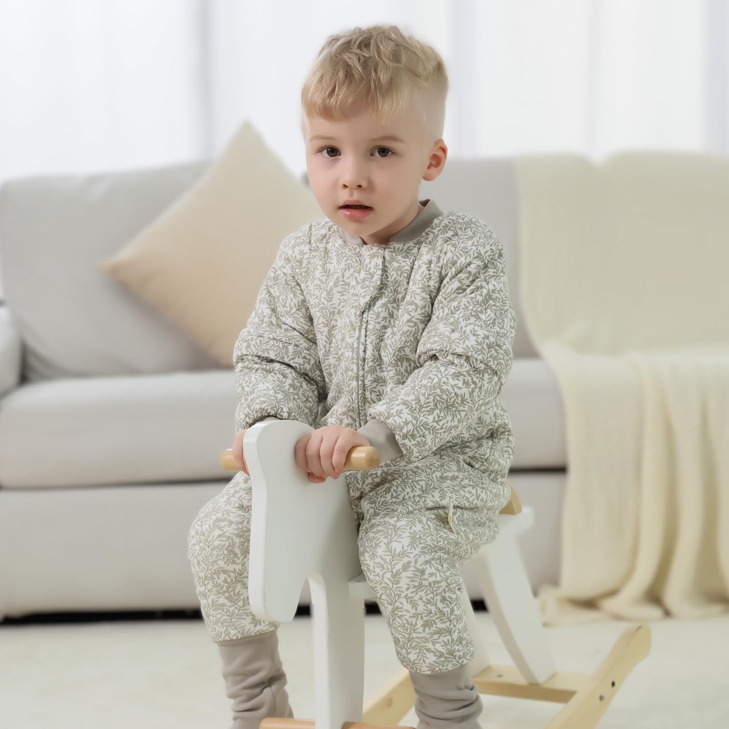 Mosebears jalgadega magamiskott 2.5 TOG, eemaldatavad varrukad, Leaf, 18–36 kuud