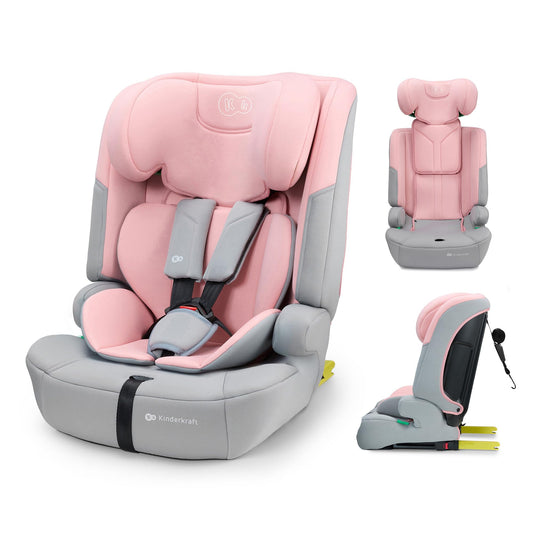 Kinderkraft Safety FIX 3 PRO i-Size turvatool 76–150 cm, Isofix, roosa