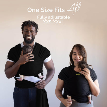 Boba kandelina vastsündinule ja väikelapsele, must (3,2–16 kg)