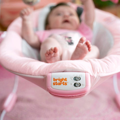 Bright Starts Minnie Mouse babykiik Rosy Skies, vibra, muusika, 3 mänguasja, 1 tk