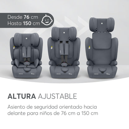 KikkaBoo i-PASS i-Size turvatool 9–36 kg (76–150 cm), hall