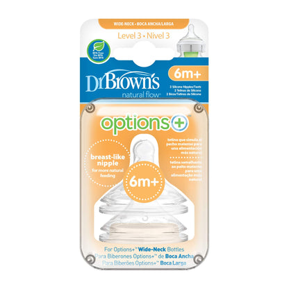 Dr. Brown’s Options+ lutipudeli lutt Level 3, 6+ kuud