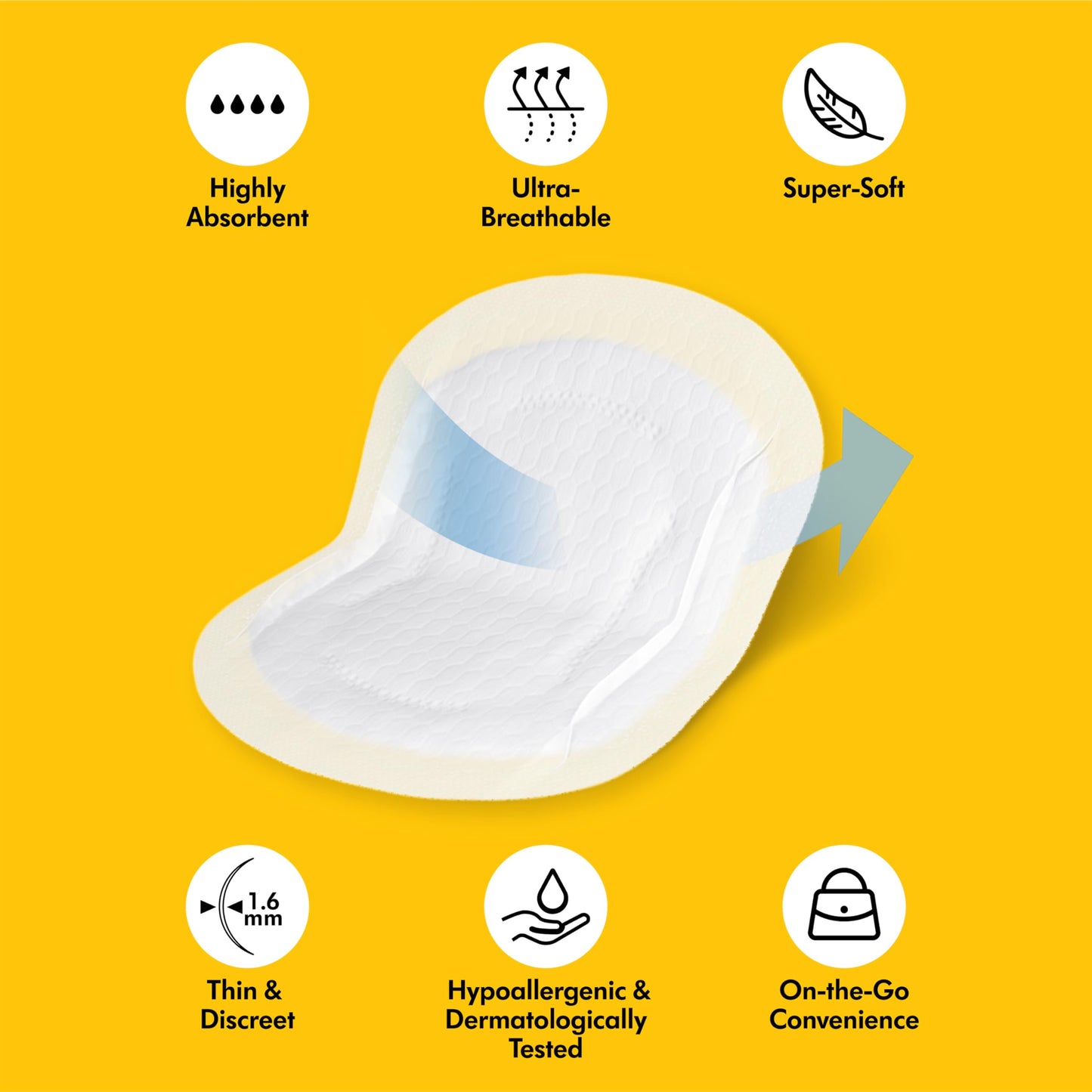 Medela Ultra-breathable rinnapadjad, 10/30/60/120
