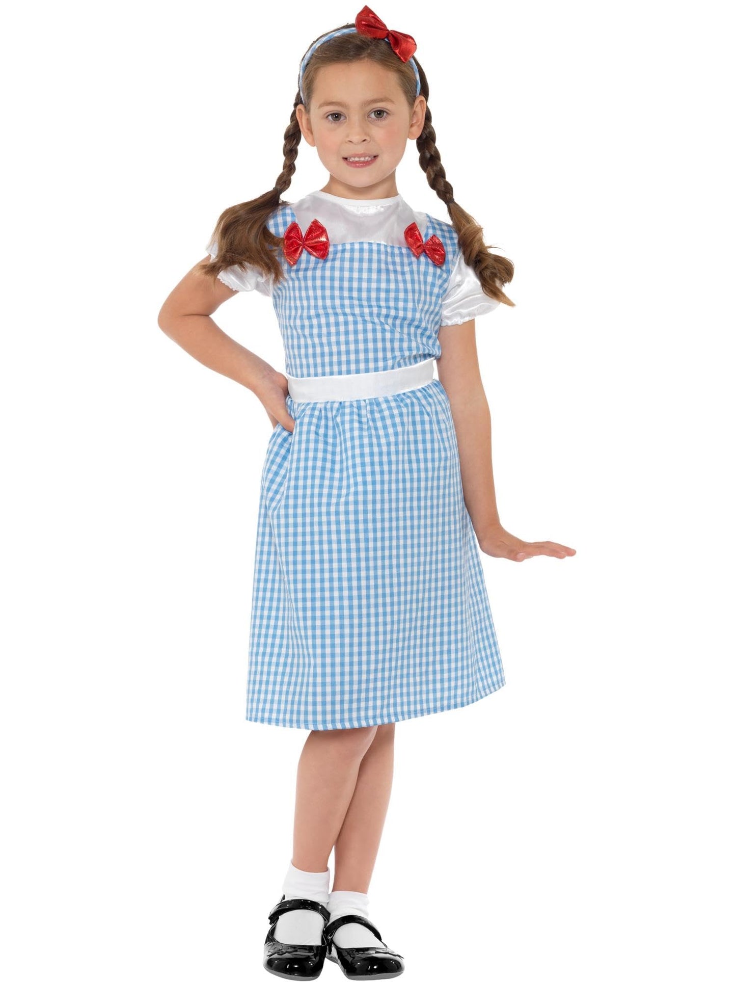 Smiffys Country Girl tüdrukute kostüüm, sinine, 4–6 a