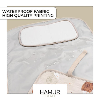 HAMUR HOME kokkupandav veekindel mähkimisalus 40 × 70 cm – siil