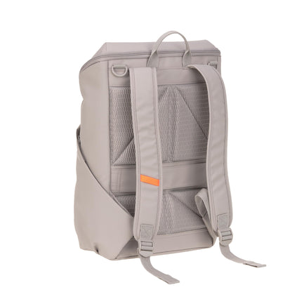 LÄSSIG beebitarvete seljakott Slender Up Backpack, taupe, mähkimisaluse ja pudelihoidjaga