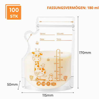 Oderra rinnapiima säilituskotid 100 tk, 180 ml, eelsteriliseeritud, kollane