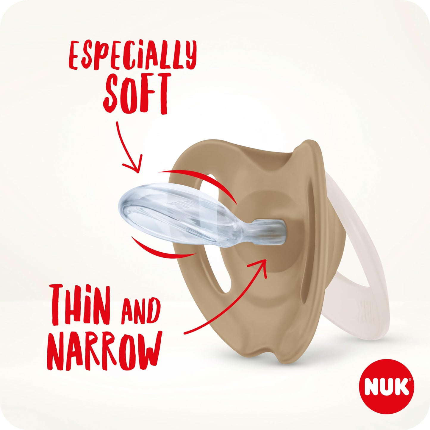 NUK Star Day & Night lutt 18–36 kuud, silikoon, pimedas helendav, 4 tk (roosa)