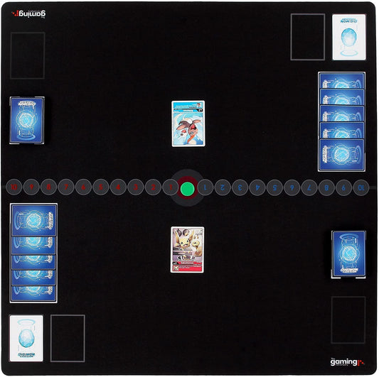 GMC Deluxe Digimon TCG -pelimatto 2 pelaajalle, musta