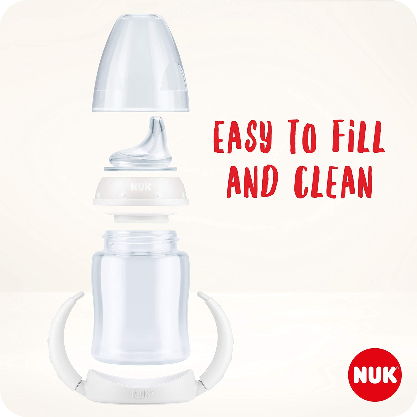 NUK First Choice joogitops sangadega, 150 ml, 6–18 kuud, roheline