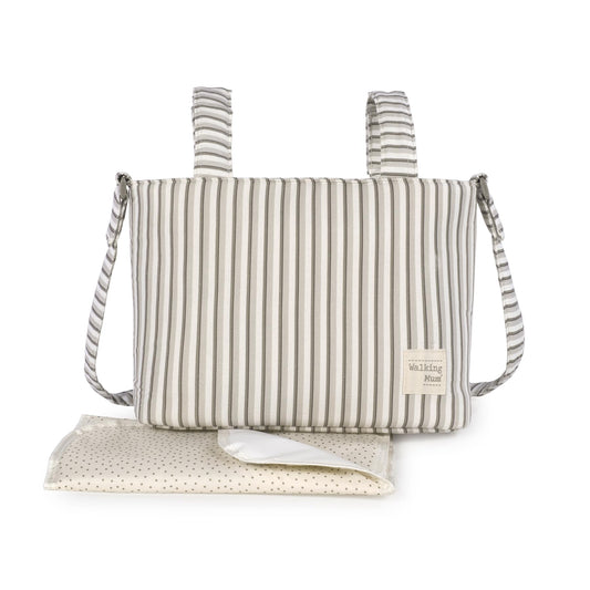 Walking Mum Crossbody-laukku Botton Raya, harmaa