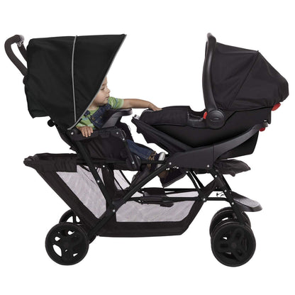 Graco Stadium Duo kahekohaline jalutuskäru Black/Grey, 0-15 kg, kokkupandav
