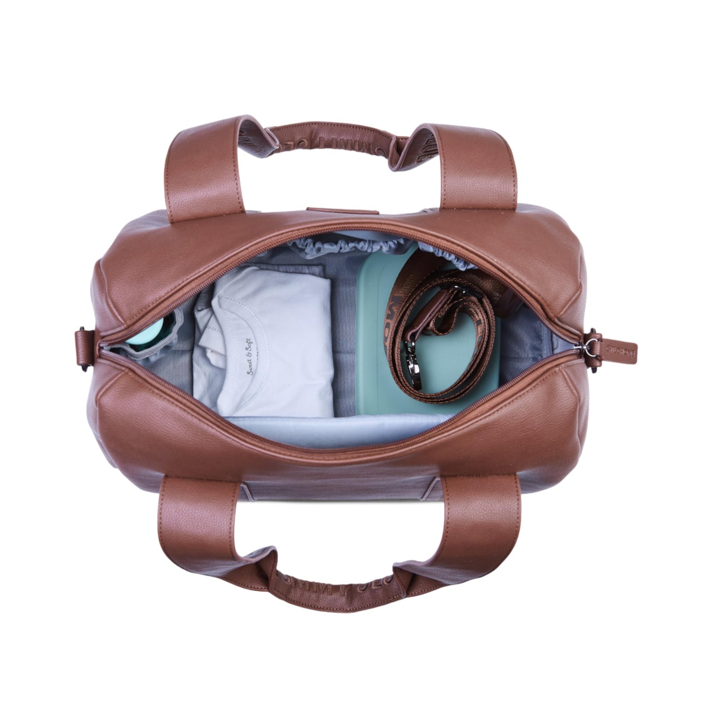 Childhome Mommy Club Signature beebitarvete kott 22L, punakaspruun