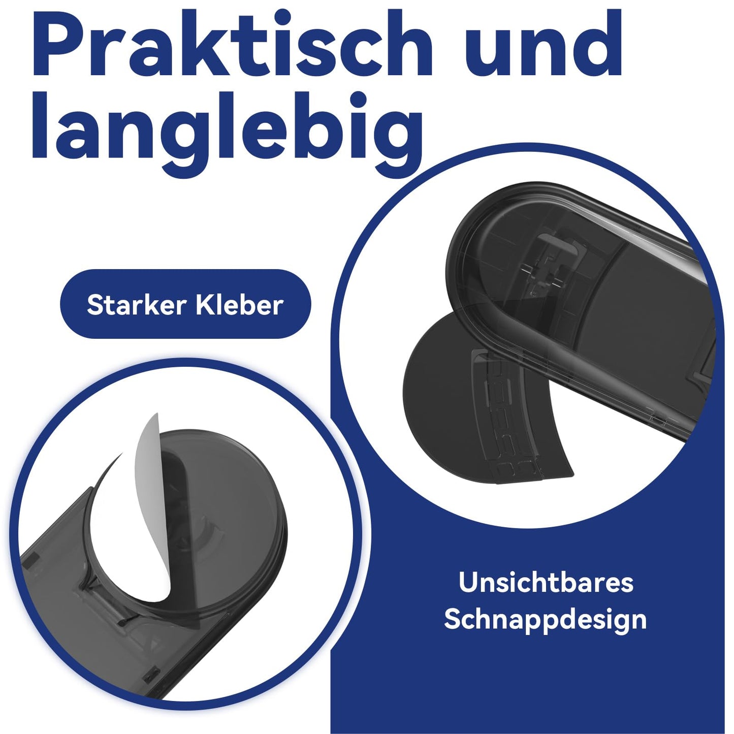 ECHOCUBE laste turvalukud kappidele, 6 tk, must, BB24DC281-BK
