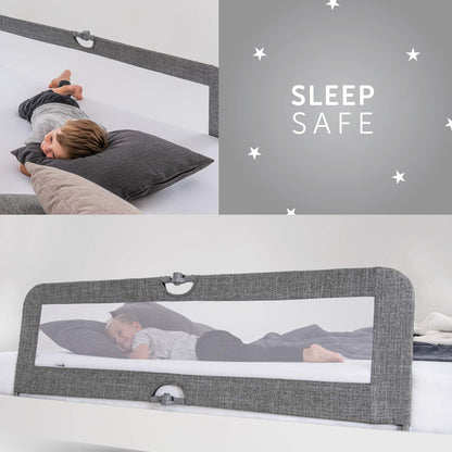 hauck Sleep N Safe Plus XL voodipiire, hall, 150 x 50 x 44 cm, 18 kuud kuni 5 aastat