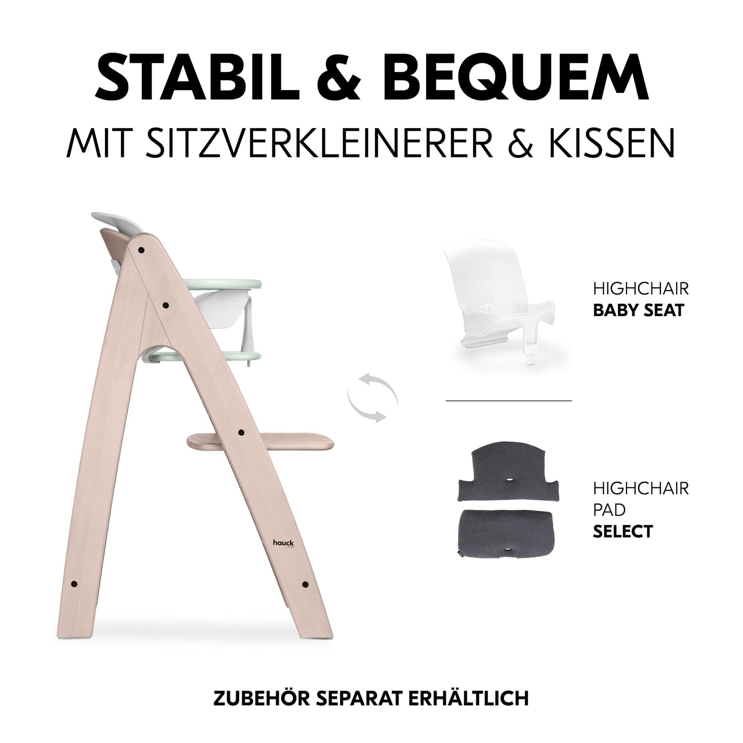 hauck Arketa söögitool, alates 6 kuust kuni 130 kg