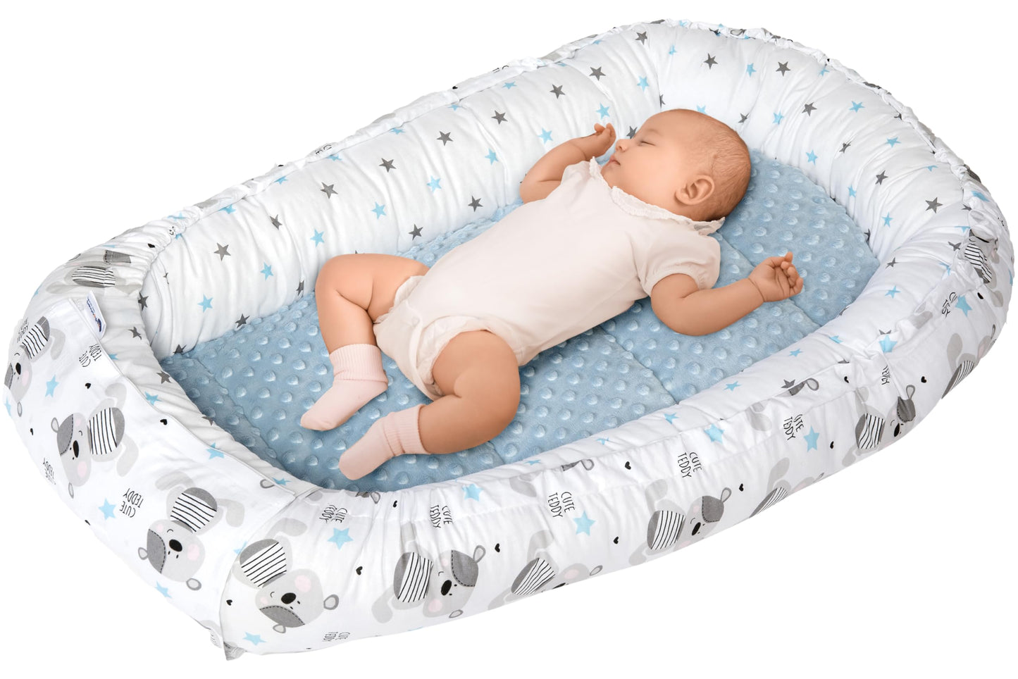 Medi Partners beebipesa Babynest Teddybär, 100 x 60 x 15 cm, vastsündinule