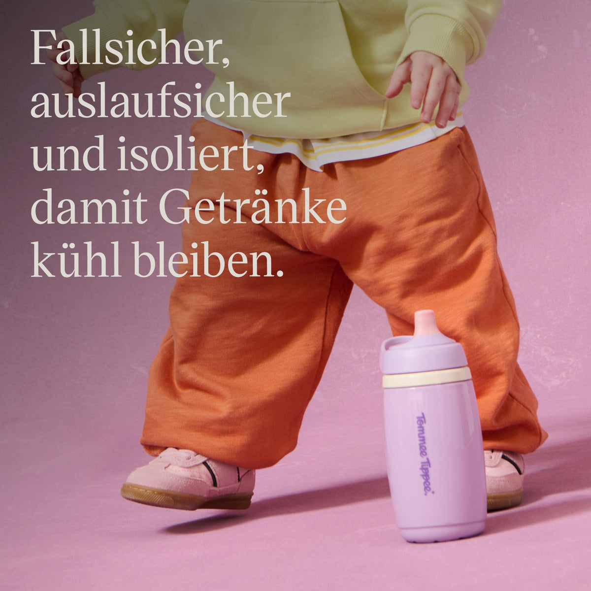 Tommee Tippee eristetty nokkamuki 266 ml, 2 kpl, vaaleanpunainen ja lila, 12+ kk