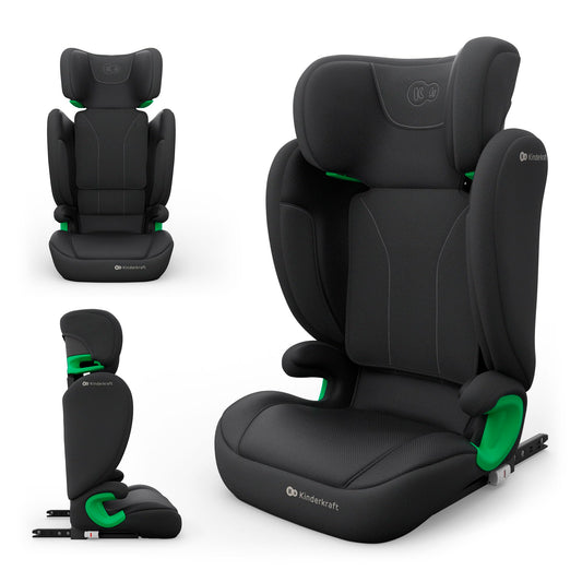 Kinderkraft JUNIOR FIX 2 PRO turvaistuin 100–150 cm, ISOFIX, musta