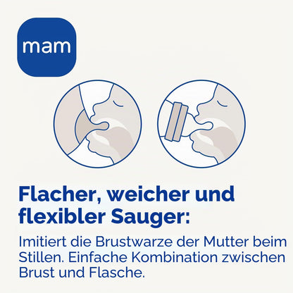 MAM Easy Start Anti-Colic tuttipullosetti 2 kpl, 260 ml, vaaleanpunainen, 2-4 kk, A138