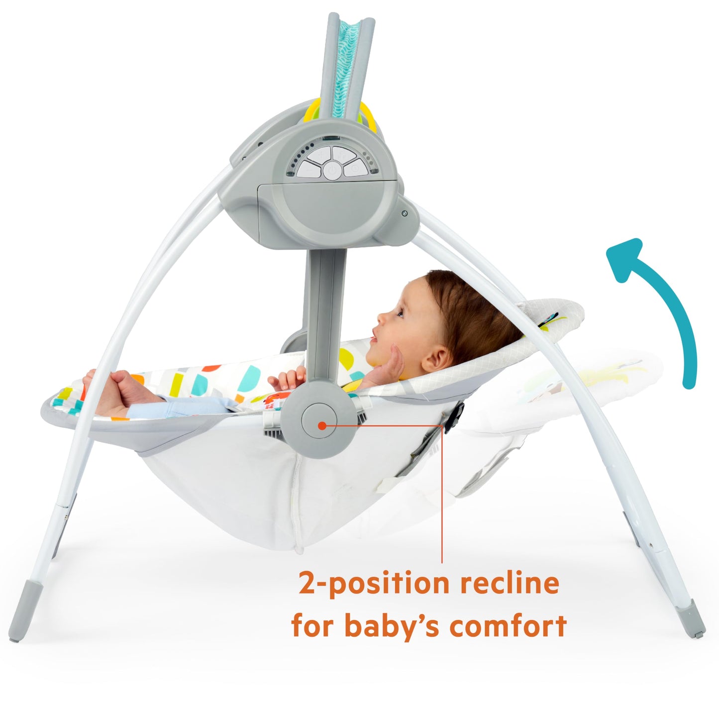 Bright Starts Playful Paradise kaasaskantav beebikiik muusika ja 6 kiirusega