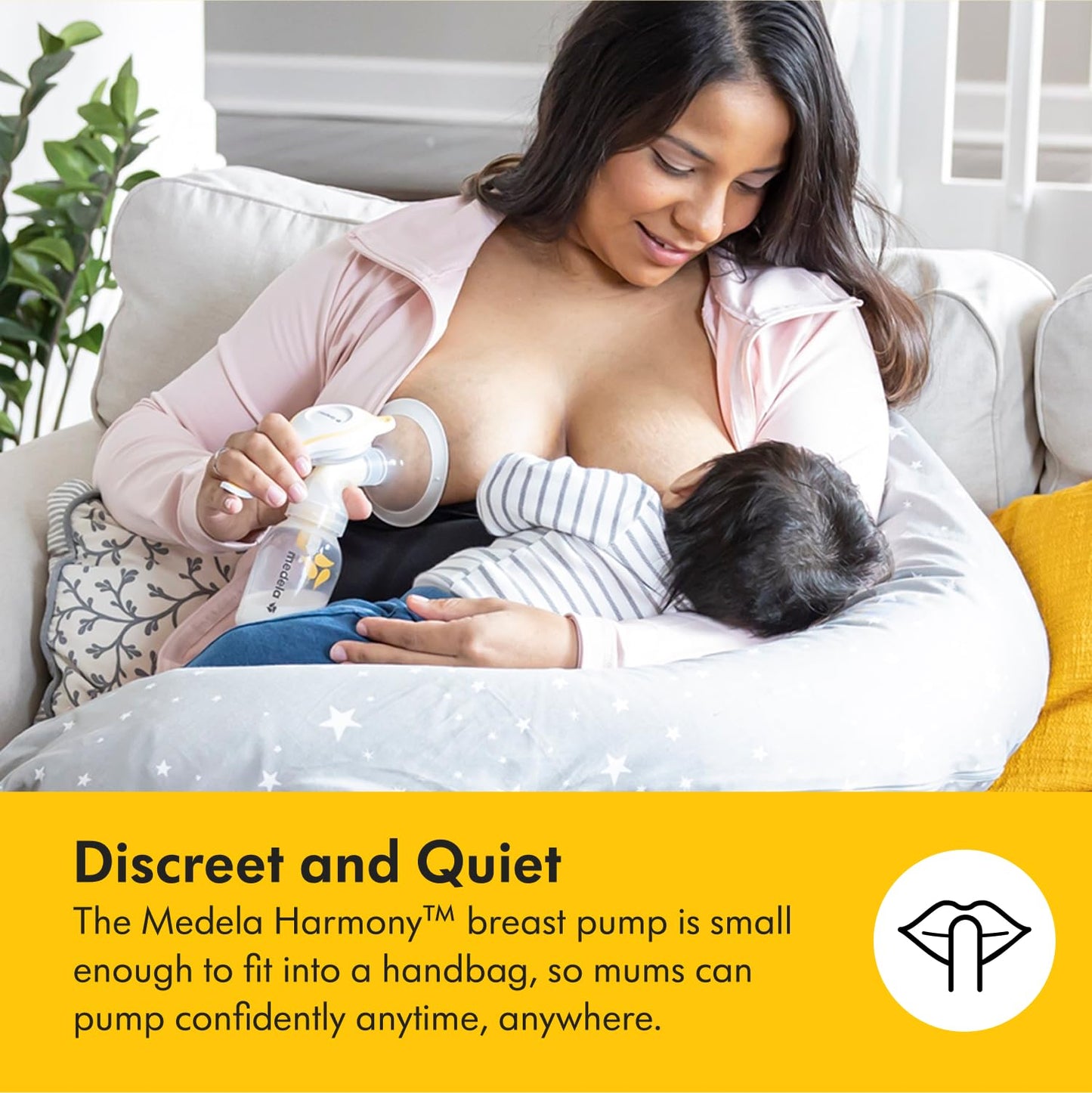 Medela Harmony manuaalne rinnapump PersonalFit Flex lehtriga