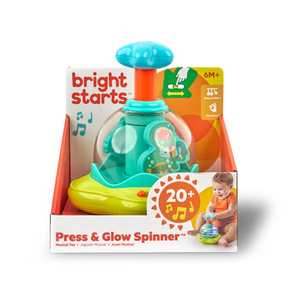 Bright Starts Press & Glow Spinner muusikamänguasi, mudel 10042, valguse ja meloodiatega