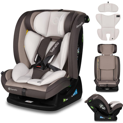 Lionelo Aart i-Size turvatool 40-150 cm, Beige Latte, turvavööga kinnitatav