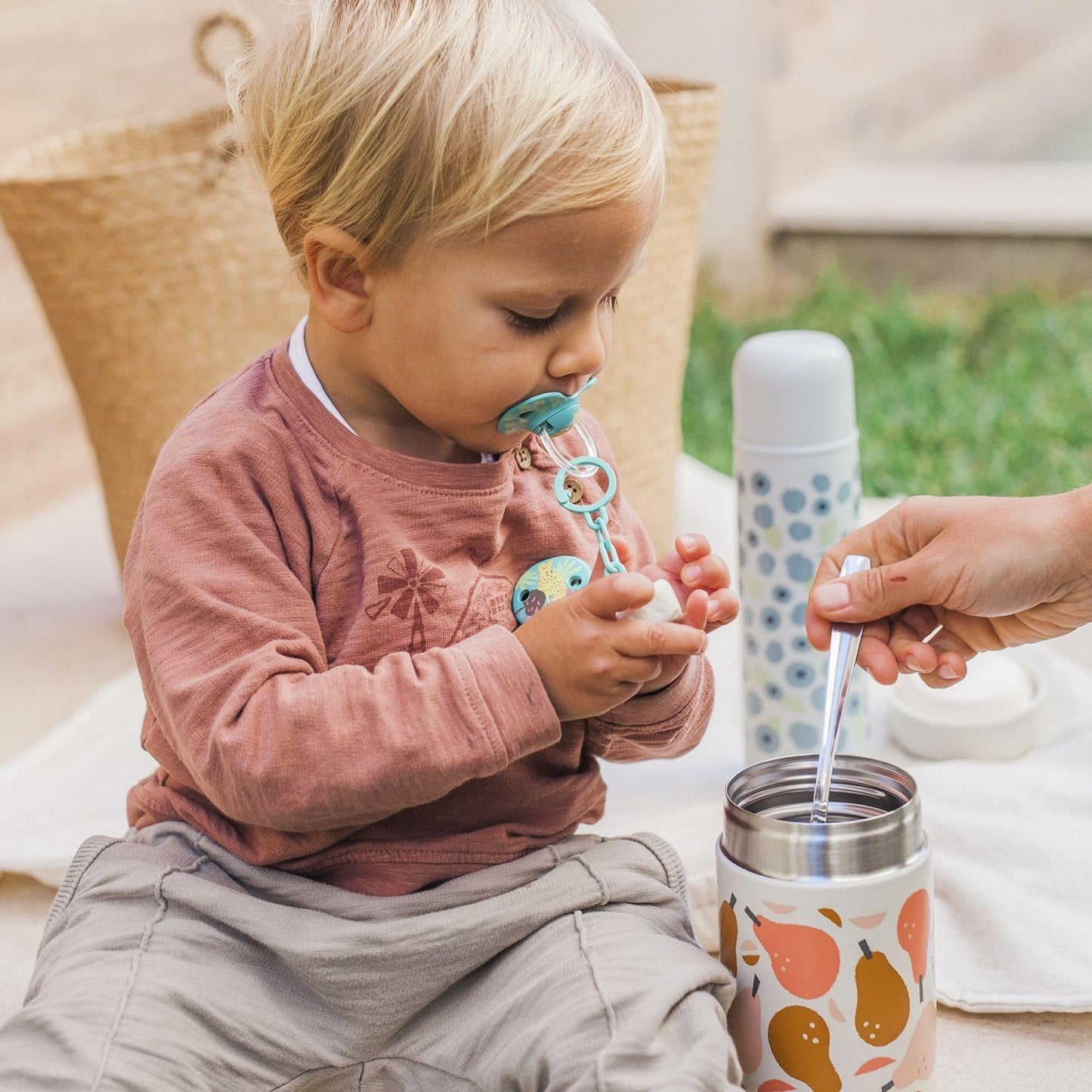 Suavinex termos vedelikele 500 ml, roostevaba teras – mustikas