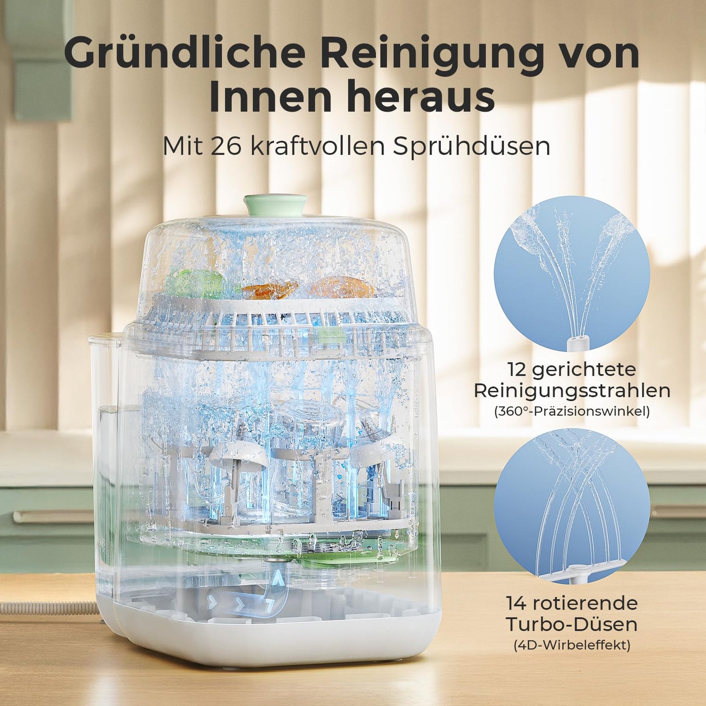 Momcozy BS03 KleanPal Pro pudelipesumasin, sterilisaator ja kuivati
