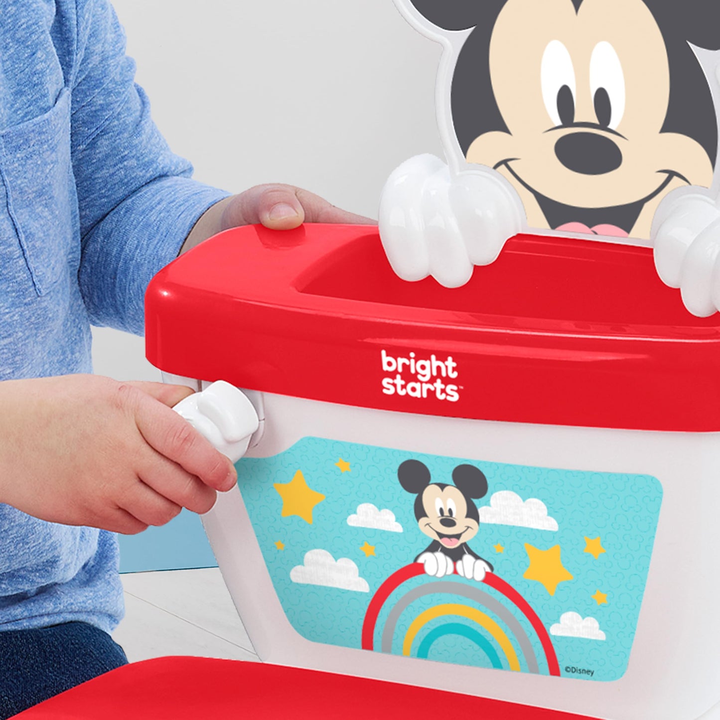 Bright Starts Disney Baby Micky Maus My Size pott 2-in-1, punane, 18+ kuud
