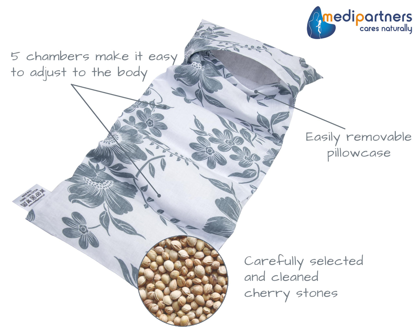Medi Partners kirsikivipadi 60 × 20 cm, 800 g, Berry